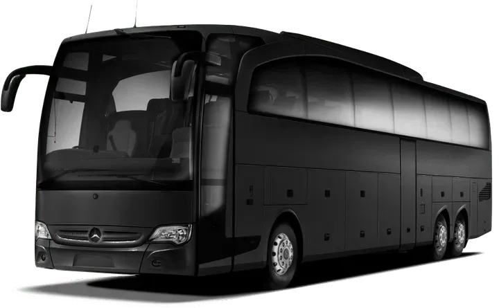 Black luxury Mercedes-Benz coach